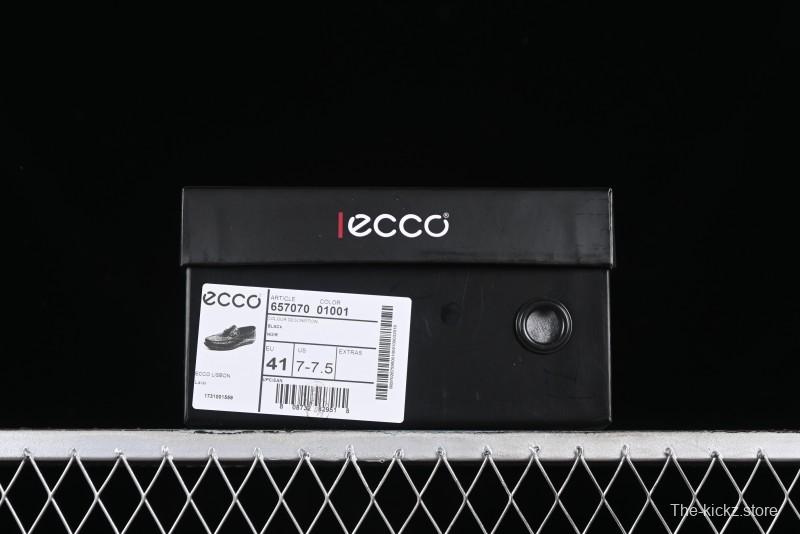 ECCO Soft Moc Series Loafers Men's British Slip-On Driving Shoes - 65707001001