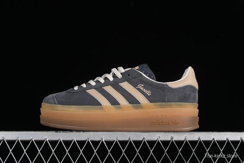 Adidas Originals Gazelle Bold IE0428 Low-Top Sneakers with Thick Sole for Casual Wear Anti-Slip and Durable - IE0428