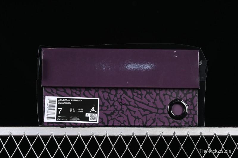 Nike Air Jordan 3 Retro "Rio" Collaboration Sneakers with Gradient Heel and J Balvin Logo - FN0344-001