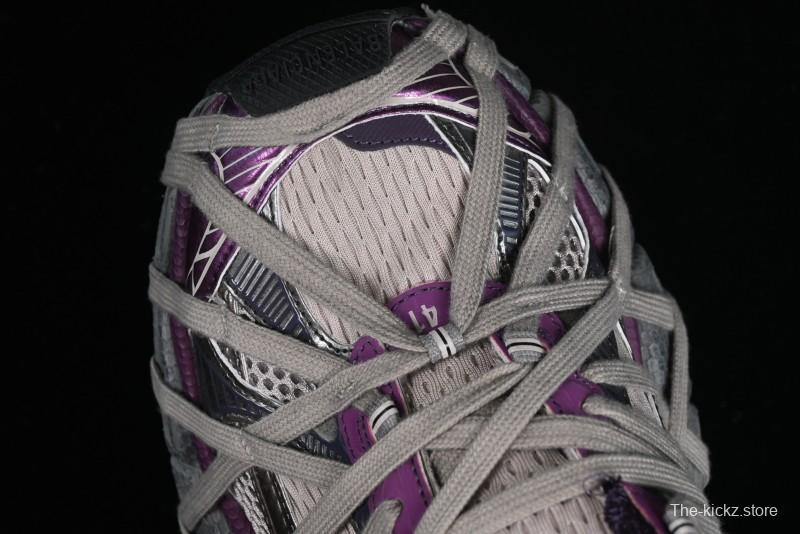 Balenciaga Phantom Sneaker 10th Generation Lace-Up Running Shoes with Transparent Heel Strap - W3XL51269