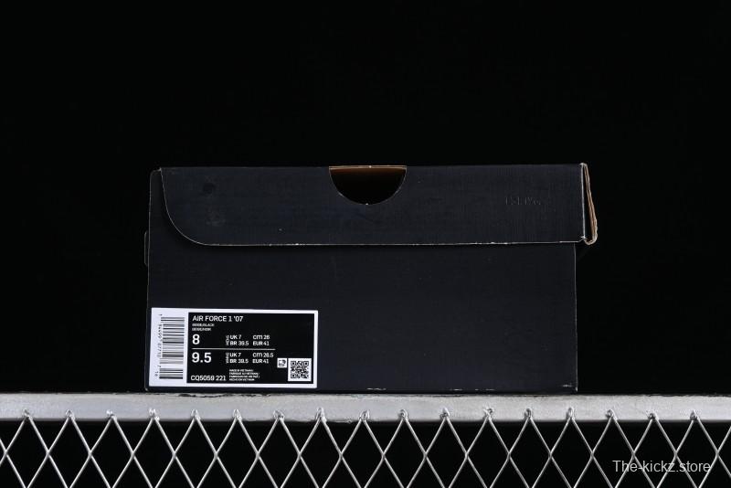 Nike Air Force 1 '07 Low Military Black Casual Sneakers - CQ5059-221