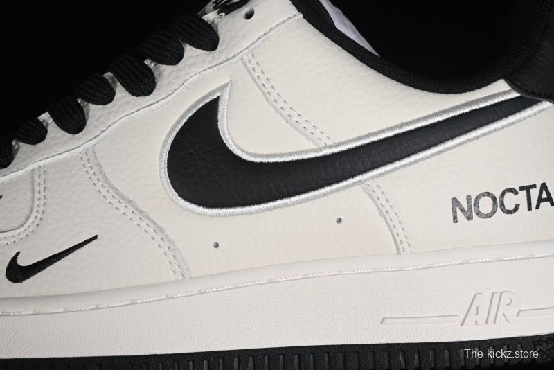 Nike Nocta x Nike Air Force 1 '07 Low Casual Sneakers with 3M Reflective Details and Full-Length Air Cushion - NO0224-023