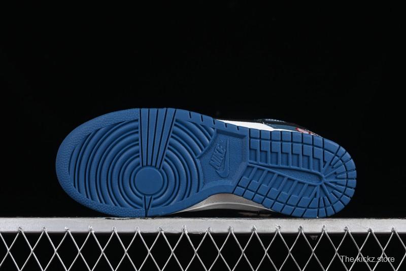 Nike Dunk Low Retro High Street Style Sashiko Stitch Hemp Rope Deconstructed SB Lace-Up Low-Top Casual Sneakers - DV0834-101