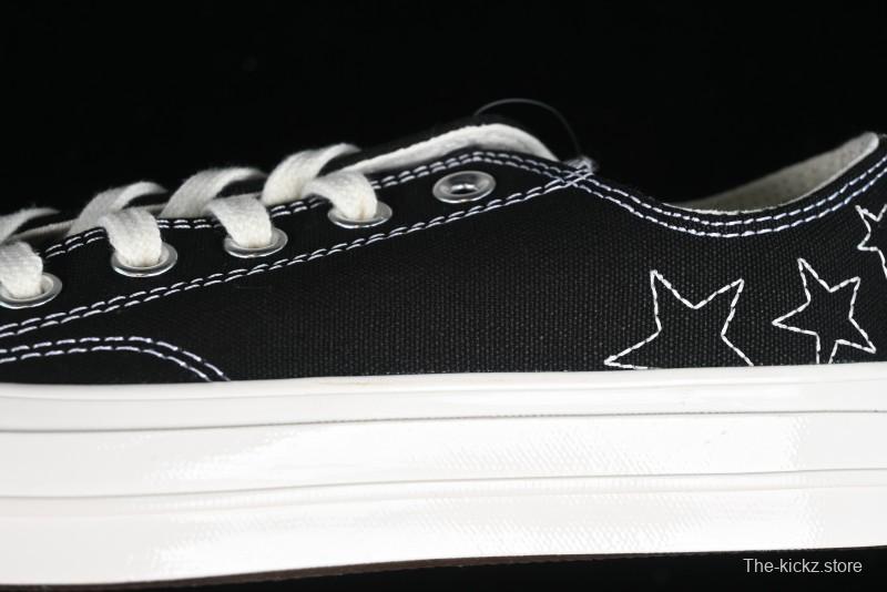 Converse Chuck 70 SNL Low Top Canvas Sneakers with Star Embroidery and Metal Studs - A11612C