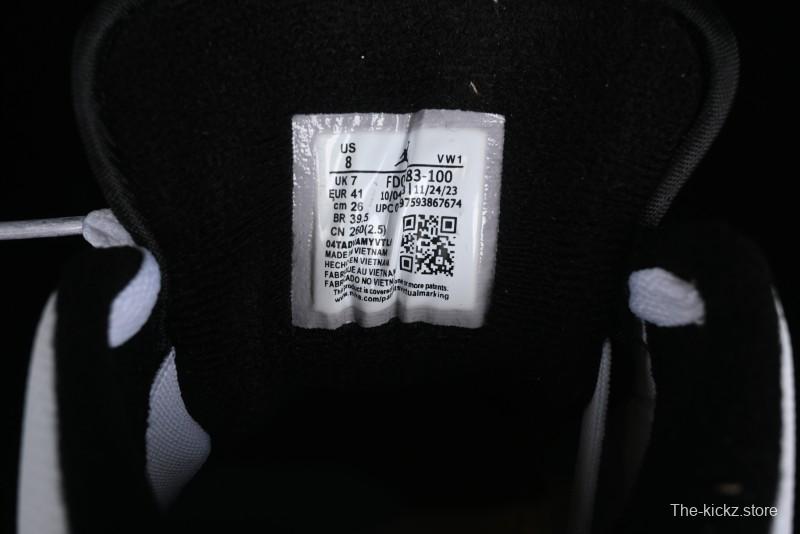 Nike Air Jordan 2/3 Retro Low Top Basketball Shoes in White/Black/Sail/Cement Grey - FD0383-100