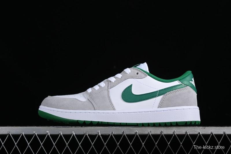 Nike Air Jordan 1 Low Golf Shoes Retro Grey White Green - DD9315-112