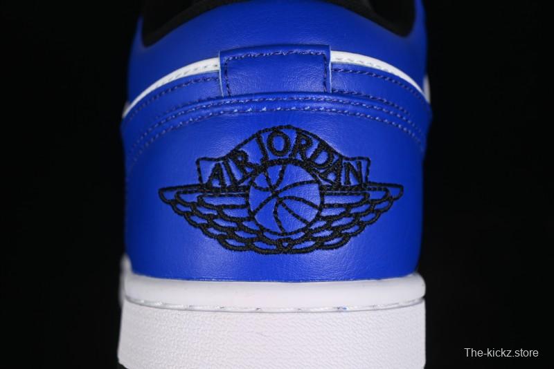 Nike Air Jordan 1 Low Retro Basketball Shoes White Blue - 553558-124