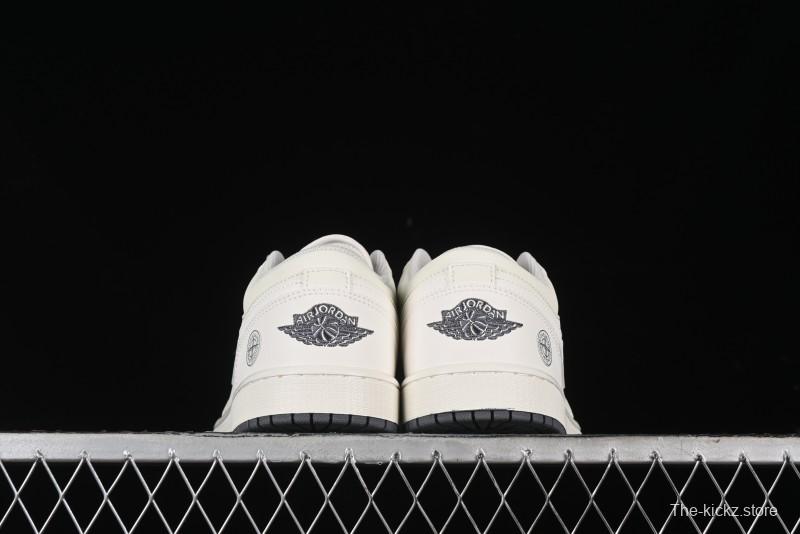 Nike Air Jordan 1 Low Retro Basketball Shoes Stone Island Collaboration - DC2024-025