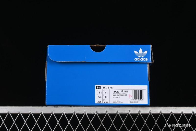 Adidas Originals SL 72 RS Retro Running Shoes with Ecotex Tongue and EVA Midsole - IH7912