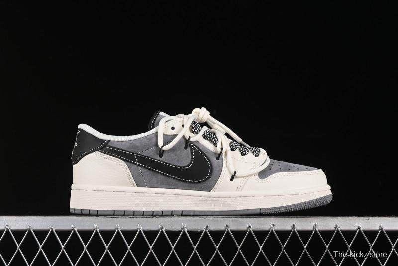 Nike Travis Scott x Fragment Design x Air Jordan 1 Low OG SP AJ1 Supreme Collaboration - SJ0086-132