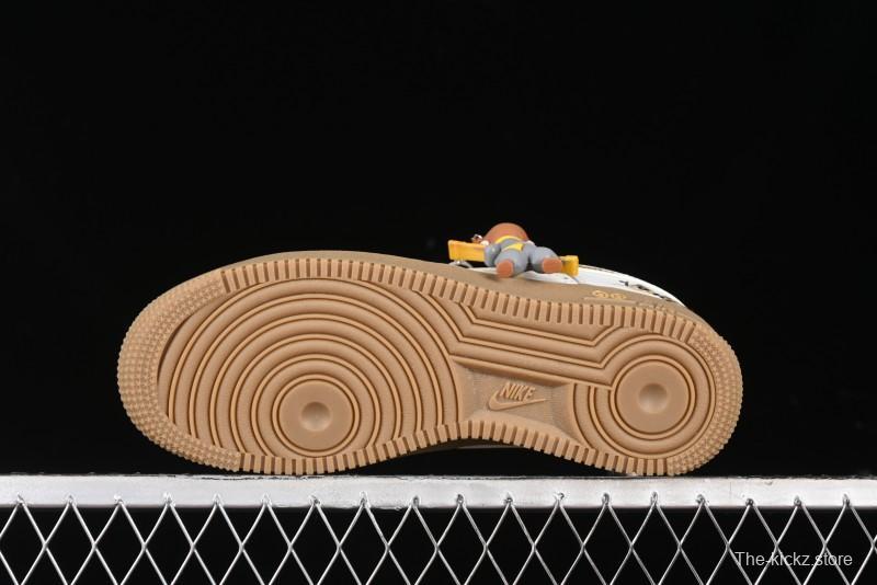 Nike Air Force 1 '07 Low "Open Cirrus" Black Myth Wukong Theme Casual Sneakers - FV3700-211