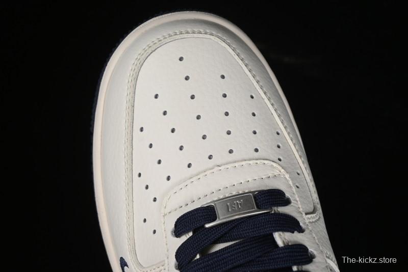 Nike Air Force 1 '07 Low Stussy Collaboration - Blue Red Print Low-Top Casual Sneakers - XZ3318-566