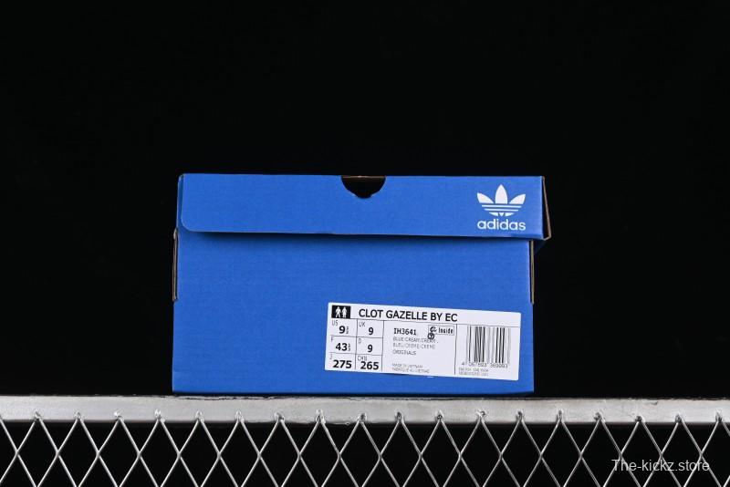 Adidas CLOT x Adidas Originals Gazelle IH3641 Retro Casual Anti-Slip Wear-Resistant Low-Top Sneakers - IH3641
