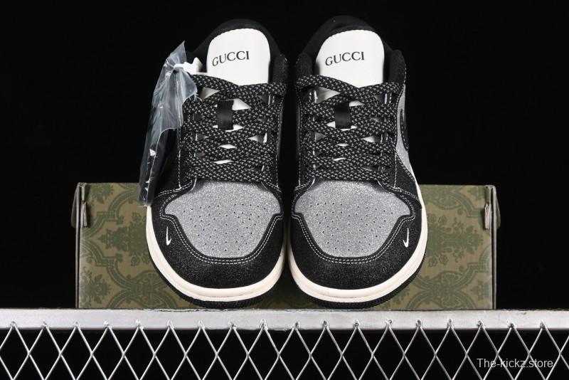 Nike Air Jordan 1 Low Retro Basketball Shoes Custom Starry Sky Design - SJ9950-012