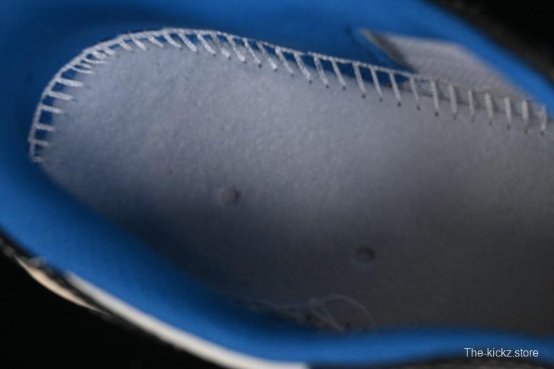 Nike Travis Scott x Fragment Design x Air Jordan 1 Low OG SP AJ1 Bape Collaboration - Crocodile Leather Black White Blue Low Top Casual Sneakers - XZ2828-001