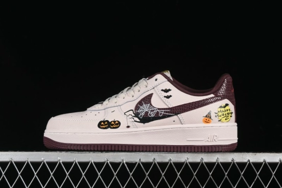 Nike Air Force 1'07 Low "Pumpkin Head" Halloween Themed Casual Sneakers - XL2321-888