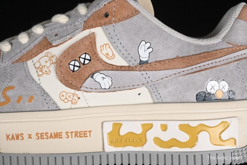 Nike Kaws x Air Force 1 '07 Low Custom Casual Sneakers - CW6688-806