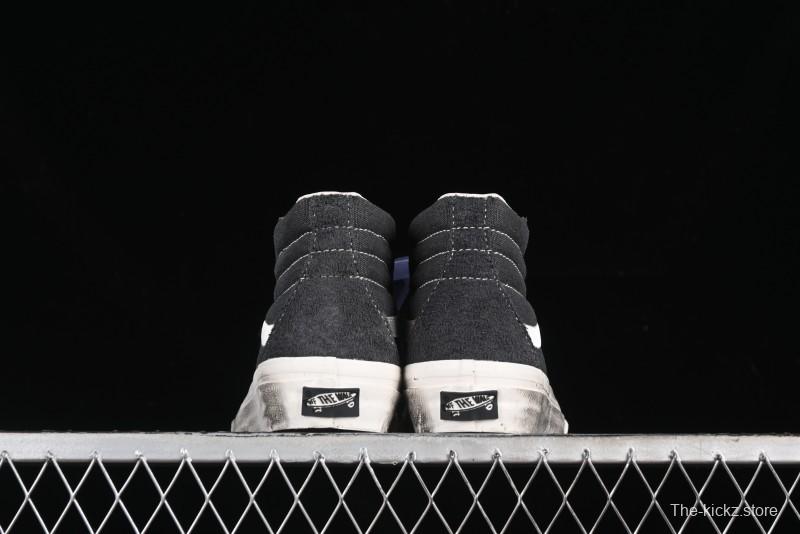 Vans Notre Premium Sk8-Hi High-Top Skate Shoes with Striped Design and Washed Effect - VN000CR0RVN