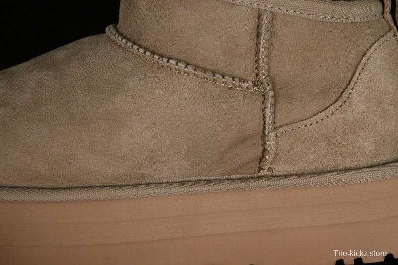 UGG Classic Ultra Mini Platform 3CM Short Boots with Genuine Shearling - 1135092