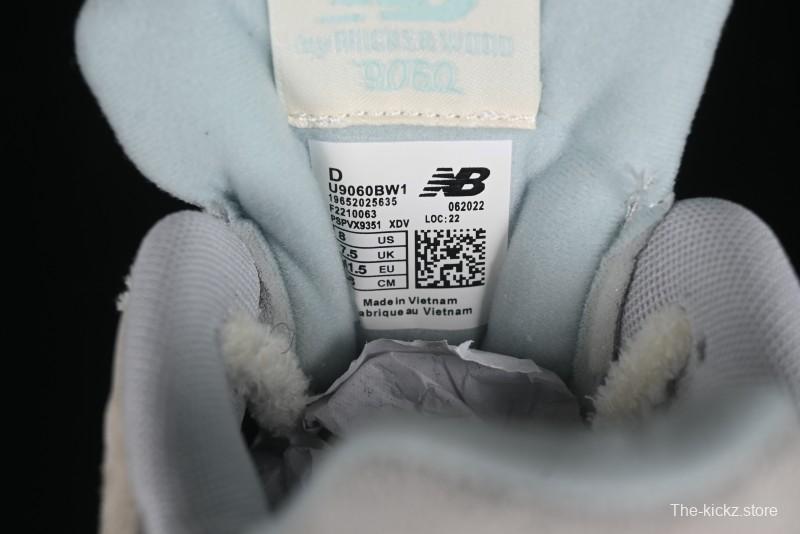 New Balance 9060 Retro Casual Running Sneakers with ABZORB Cushioning Technology - U9060BW1