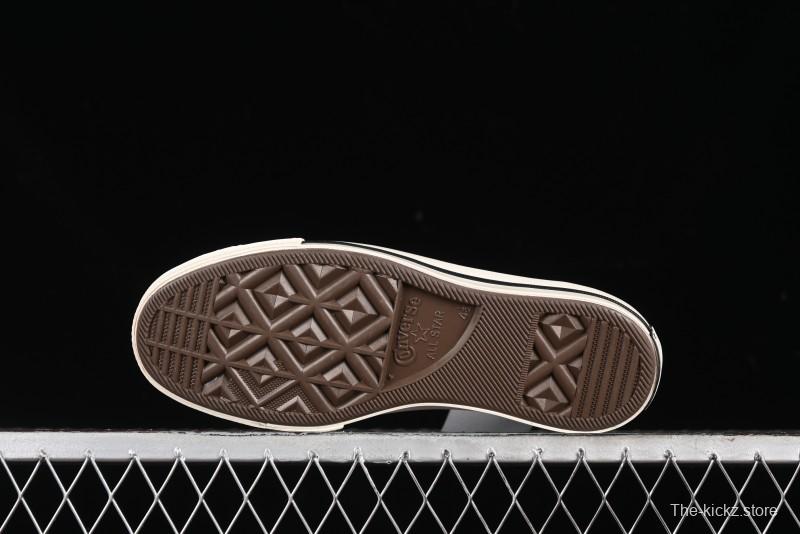 Converse Chuck 1970s Winter Waterproof Leather High-Top Sneakers with Gold Eyelets and Fleece Lining - A12444C