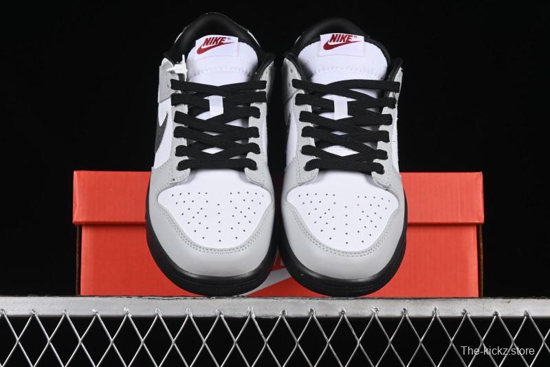 Nike Dunk Low "Glitter Swoosh" Light Silver SB Low-Top Casual Skate Shoes - HQ3462-191