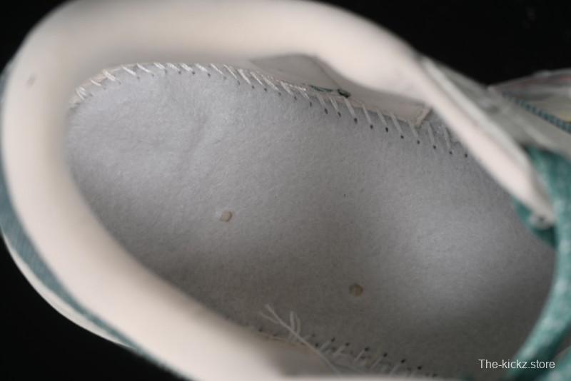 Nike Travis Scott x Fragment Design x Air Jordan 1 Low OG SP AJ1 Supreme Collaboration - Green Canvas Swoosh Low-Top Casual Sneakers - JH6088-706