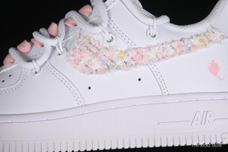 Nike Air Force 1 '07 Low Pink Chanel-Inspired Casual Sneakers - DH9999-334