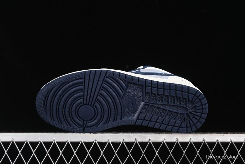 Nike Air Jordan 1 Low Retro Basketball Shoes in White Grey Blue - DC2024-026