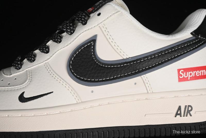 Nike Air Force 1 '07 Low Supreme Collaboration - White Black - XZ3368-001