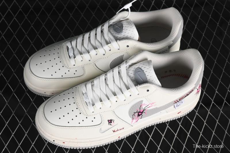 Nike Air Force 1 '07 Low Halloween Edition "Mercury Spider" Casual Sneakers - FB1893-333