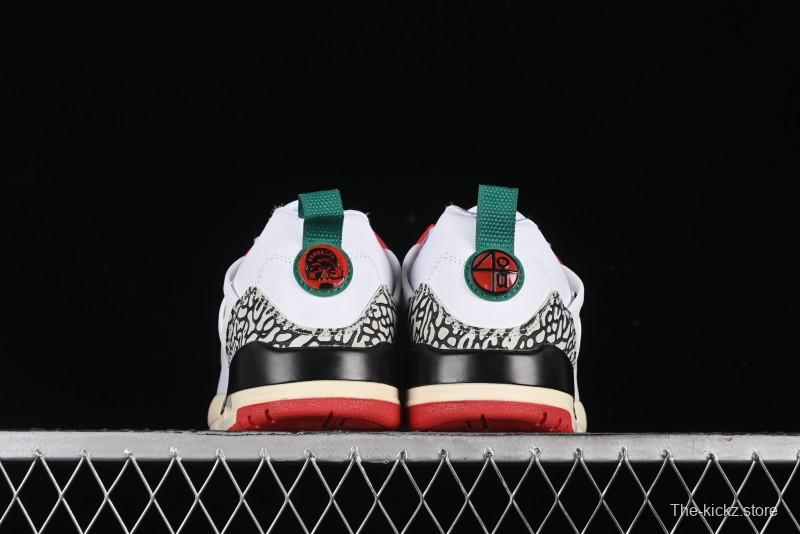 Nike Jordan Spizike Low AJ Retro Sneakers with Elephant Print and Multi-Element Design - 315371-125