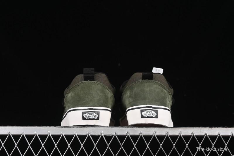 Vans Knu Skool DR White Black Green Chunky Sneakers - VN000CZU50K