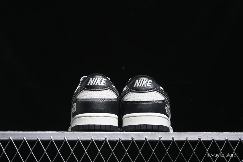 Nike SB Dunk Low The North Face Series - High Gloss Black Swoosh Anniversary Custom Low-Top Casual Skate Shoes - DJ2024-047