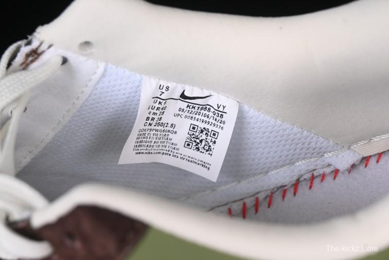 Nike Air Force 1 '07 Low Stussy Collaboration - Green Brown Low-Top Casual Sneakers - KK1988-038