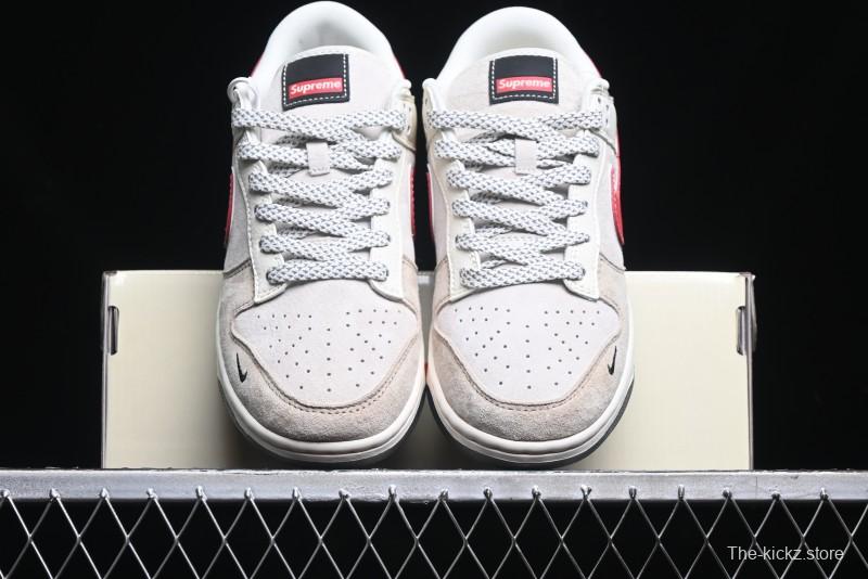 Nike SB Dunk Low Supreme Collaboration - Hello Kitty Anniversary Customized Low-Top Casual Sneakers - XY1688-018