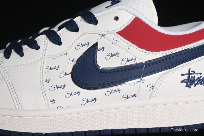 Nike Air Jordan 1 Low AJ1 Stussy Collaboration - Retro Basketball Shoes - XX3318-566