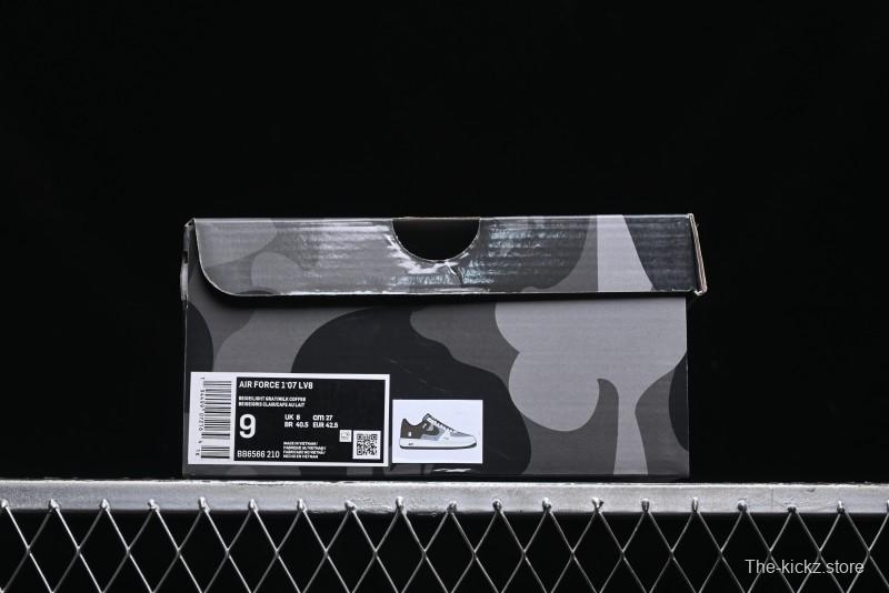 Nike Air Force 1 '07 Low Bape Collaboration - Beige Grey Brown Low Top Casual Sneakers BB6566-210