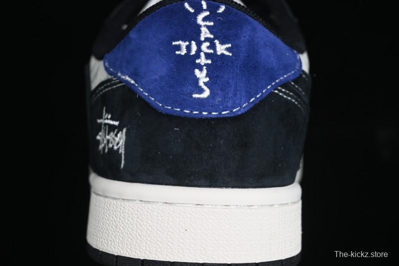 Nike Travis Scott x Fragment Design x Air Jordan 1 Low OG SP AJ1 Low Top Casual Sneakers - SJ2068-126