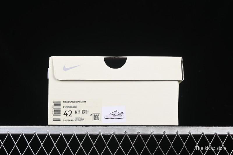 Nike SB Dunk Low Stussy Collaboration Grey Pig Suede Anniversary Custom Low-Top Casual Skate Shoes - DJ2024-061