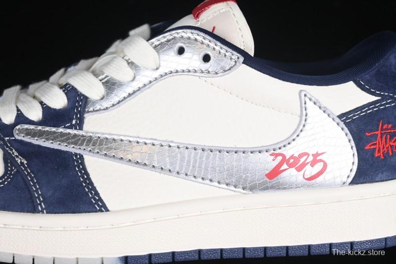 Nike Travis Scott x Fragment Design x Air Jordan 1 Low OG SP AJ1 Retro Sneakers - DM9288-008