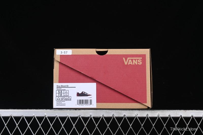 Vans Knu Skool DR Wine Red New Series Chunky Sneakers - VN000CZUVE8