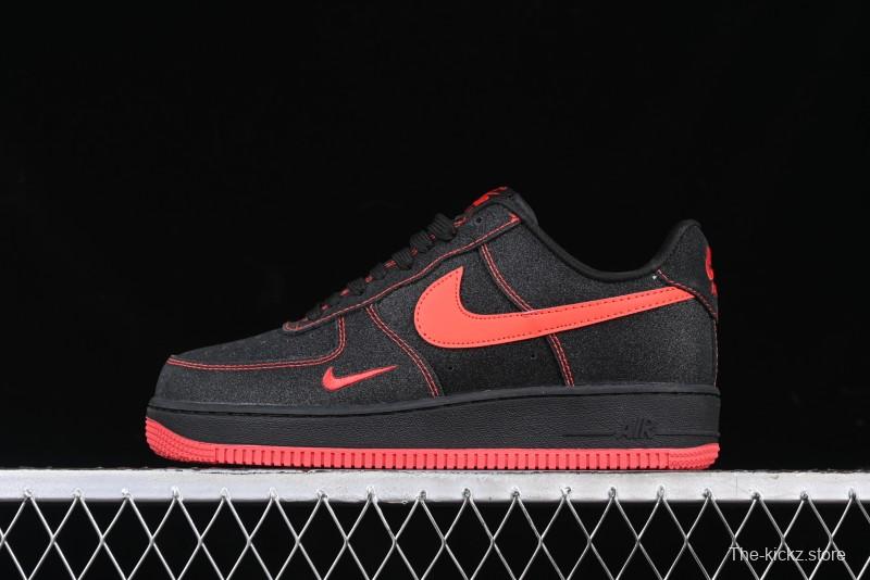 Nike Air Force 1 '07 Low Casual Sneakers in Heartbeat Orange with Full-Length Air Cushion - DF0188-015