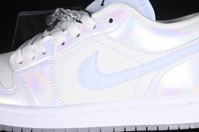 Nike Air Jordan 1 Low "Year of the Snake 2025" Retro Basketball Shoes with Pearl Iridescent Finish - HF4080-001