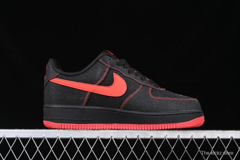 Nike Air Force 1 '07 Low Casual Sneakers in Heartbeat Orange with Full-Length Air Cushion - DF0188-015