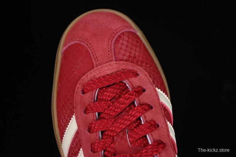 Adidas Originals Gazelle Bold JQ5977 Snake Year Limited Edition Low-Top Sneakers with Anti-Slip and Wear-Resistant Thick Sole