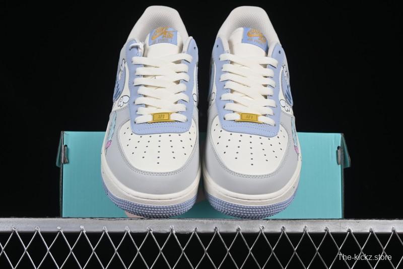Nike Air Force 1'07 Low "Cherub" Anime Hand-Painted Doodle Low-Top Casual Sneakers - DB3301-711