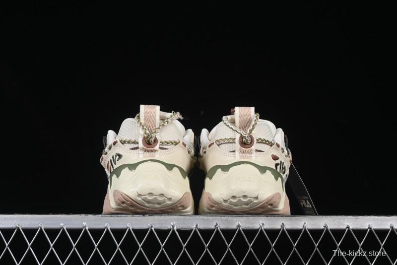 Fila Fusion Retro Mars Running Shoes with Lace-Up Design and Cushioned EVA Midsole - F12W432101FTP