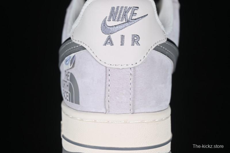 Nike Air Force 1 '07 Low The North Face Collaboration Grey Pigskin Grey Sole Low-Top Casual Sneakers - XZ6188-915