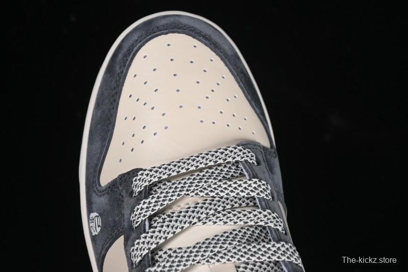 Nike SB Dunk Low Supreme Snake Year Collaboration White Hook Anniversary High-End Custom Low-Top Casual Skate Shoes - DM6868-016